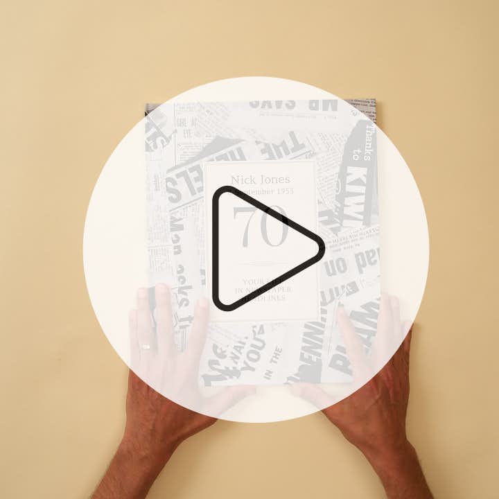 Video showing pages of personalised book