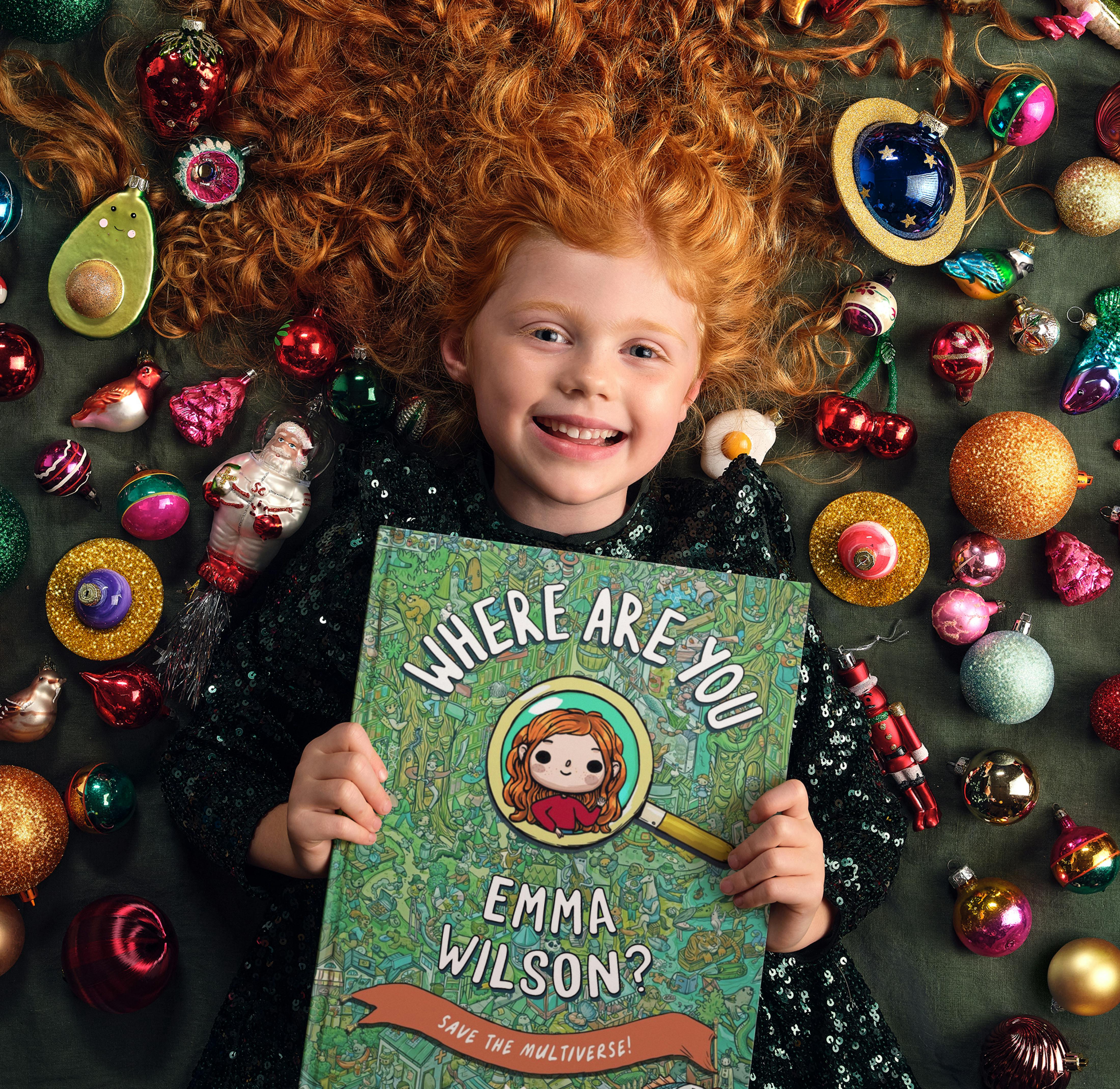 Child holding their personalised book