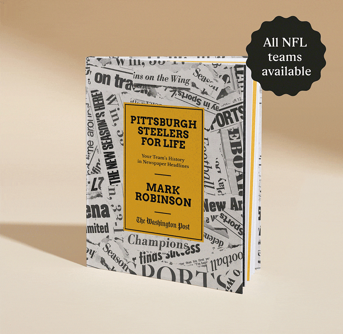 GIF showing the personalised pages of the book