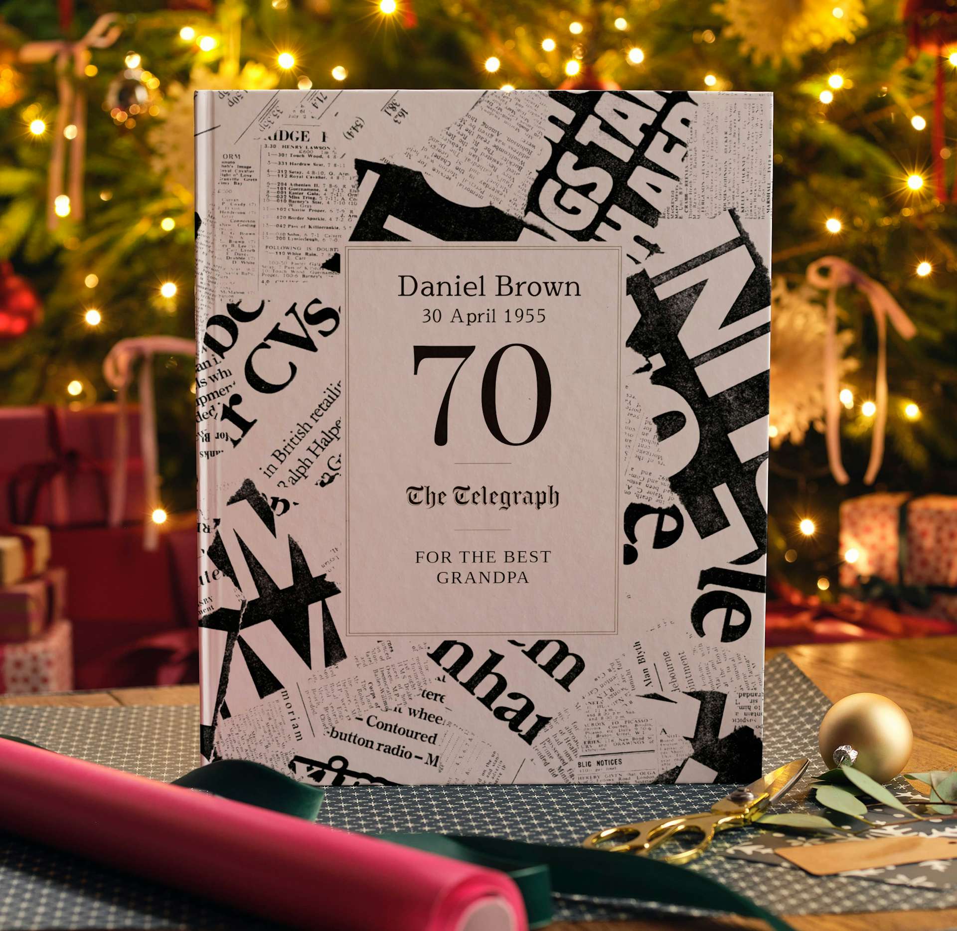 Personalised book cover