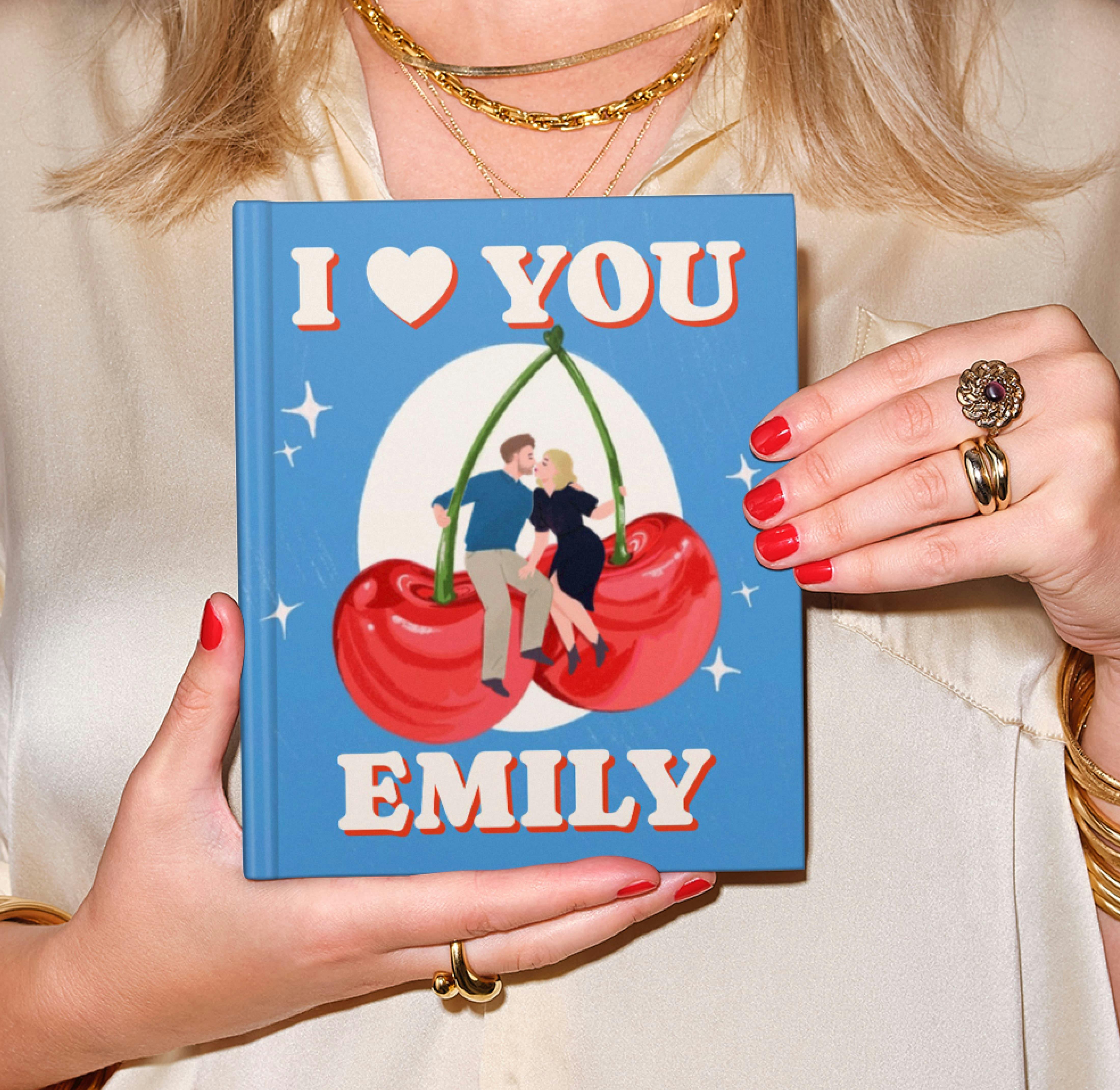 An adult reading their personalised book