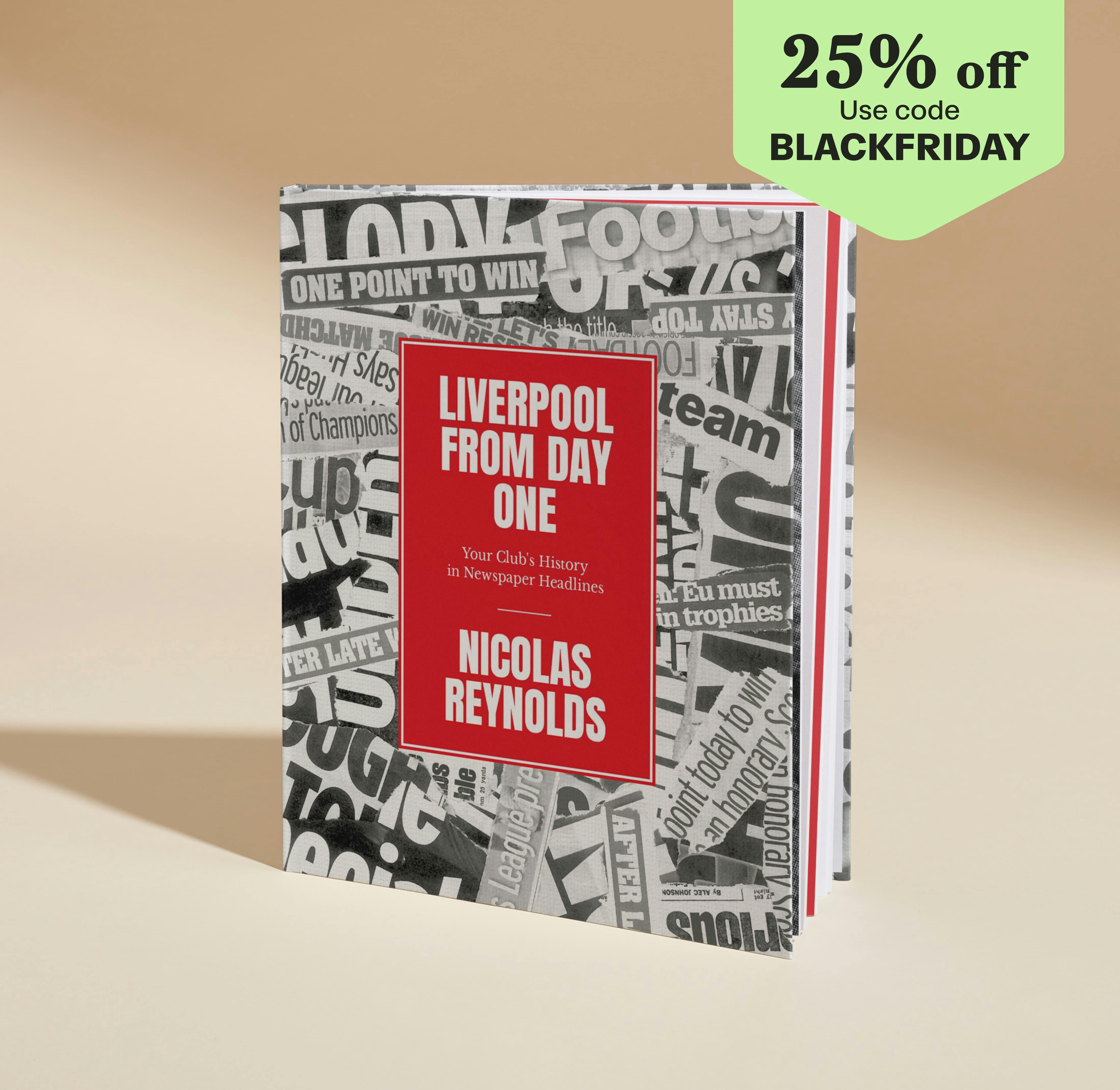 Liverpool Cover with roundel saying 25% off with code BLACKFRIDAY