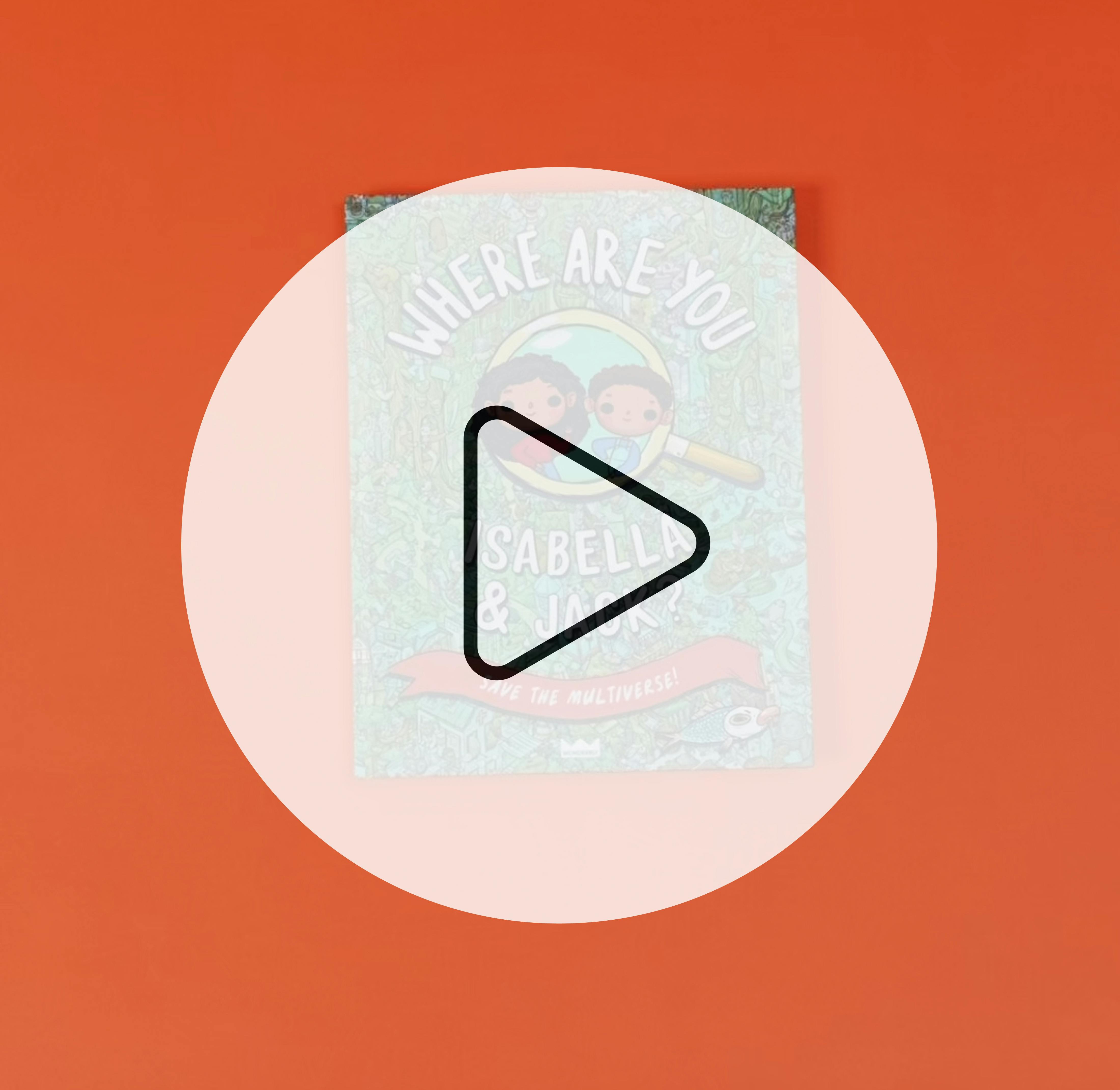 Video showing personalised pages of the book