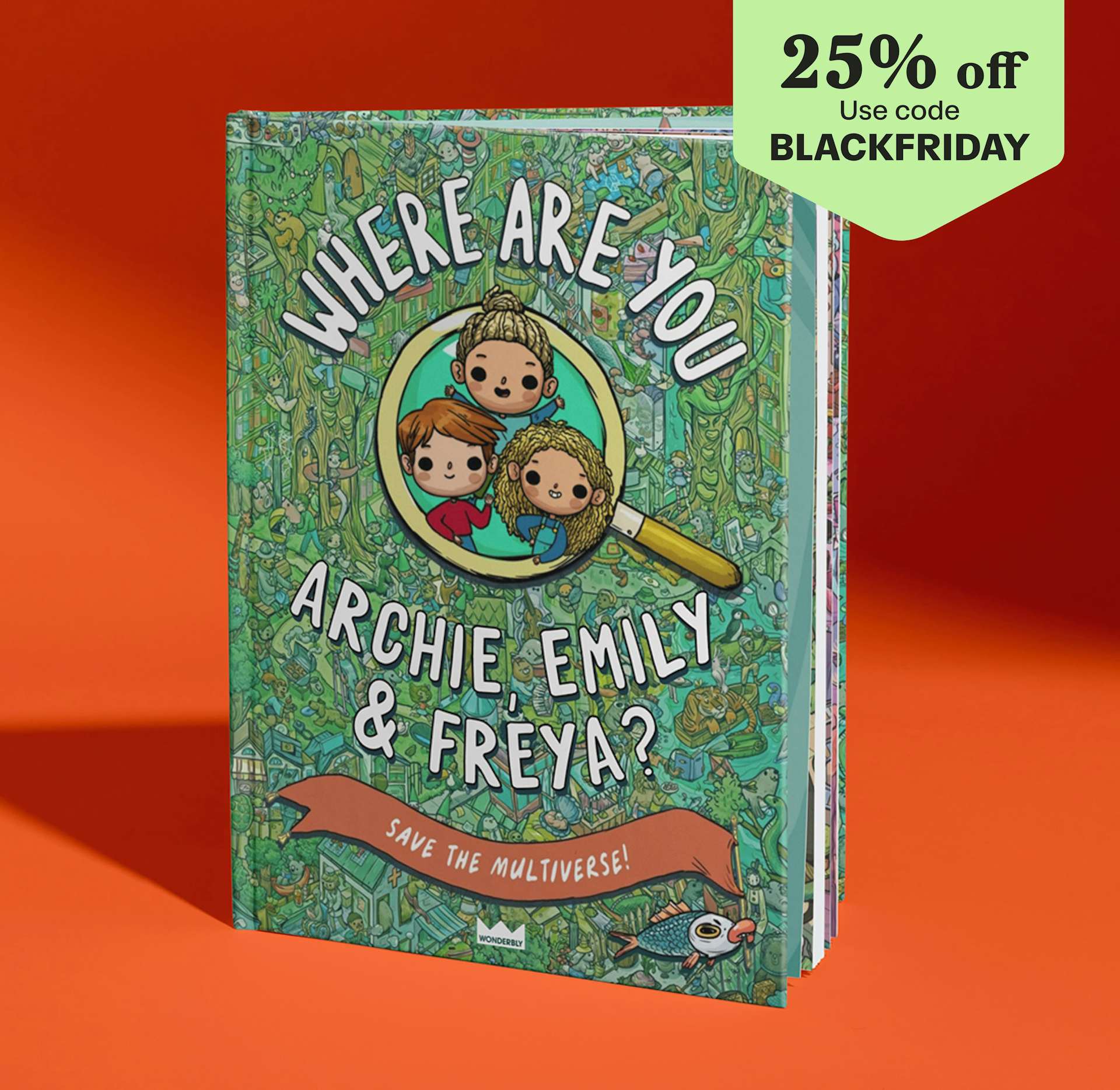 Cover with roundel saying 25% off with code BLACKFRIDAY