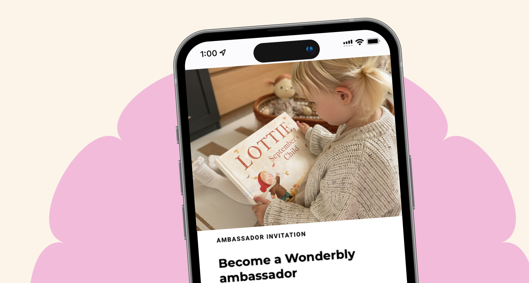 app screen on mobile