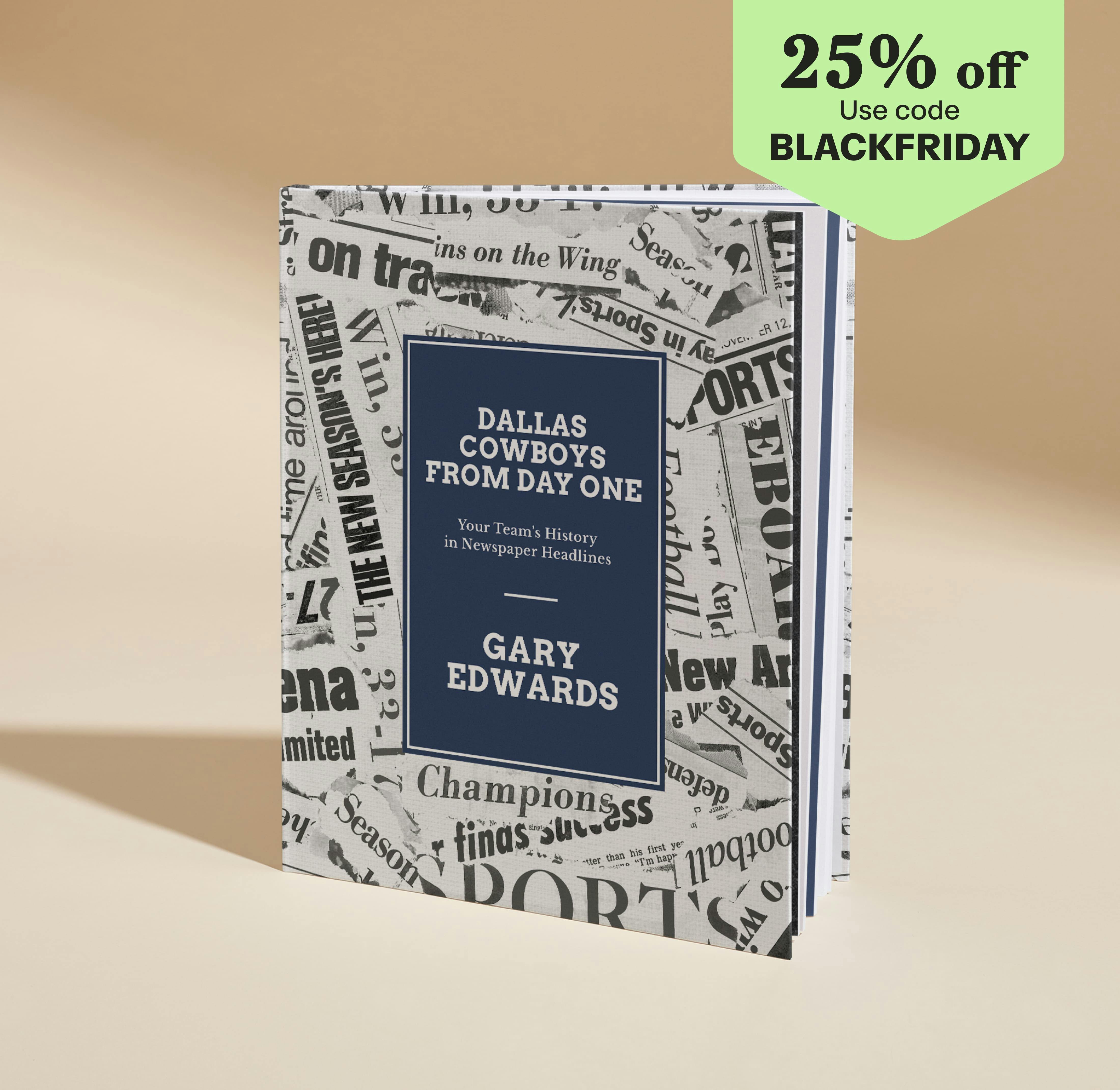 cover with roundel saying 25% off with code BLACKFRIDAY