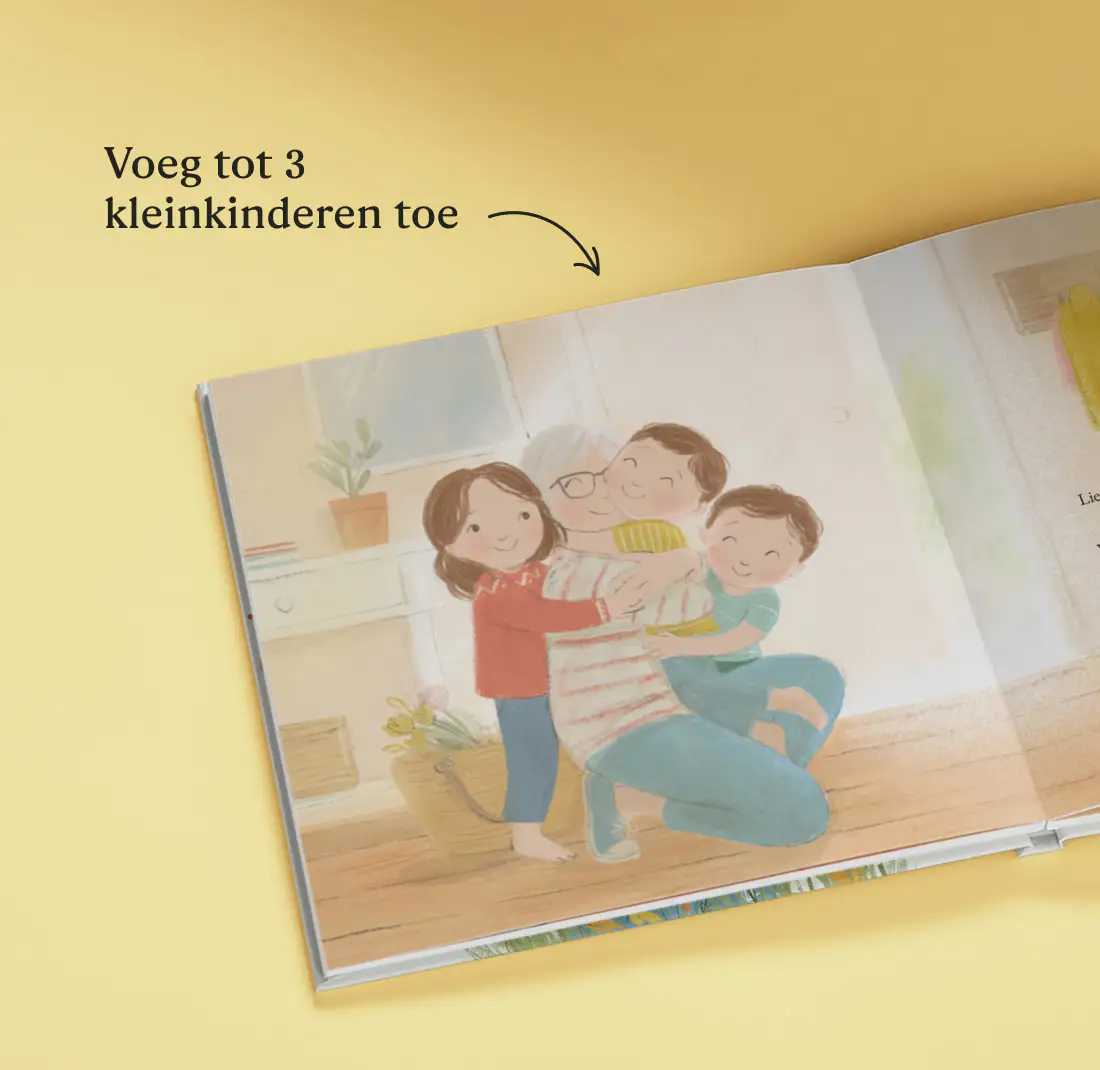 Een pagina in het gepersonaliseerde boek