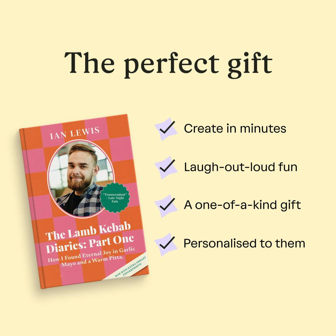 Personalised book cover with photo