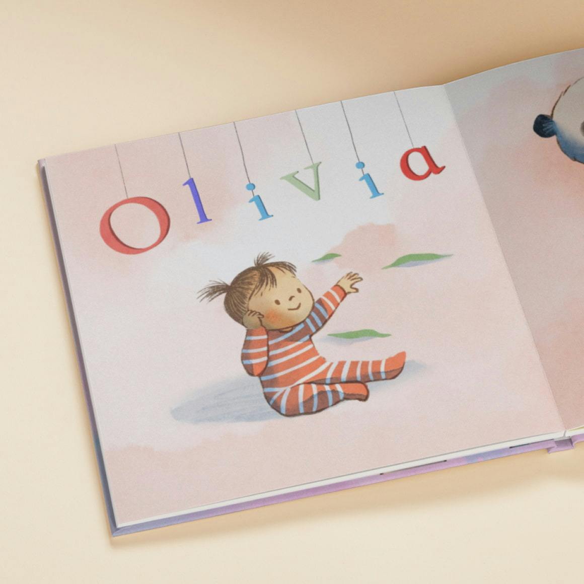 Olivia name spread with character