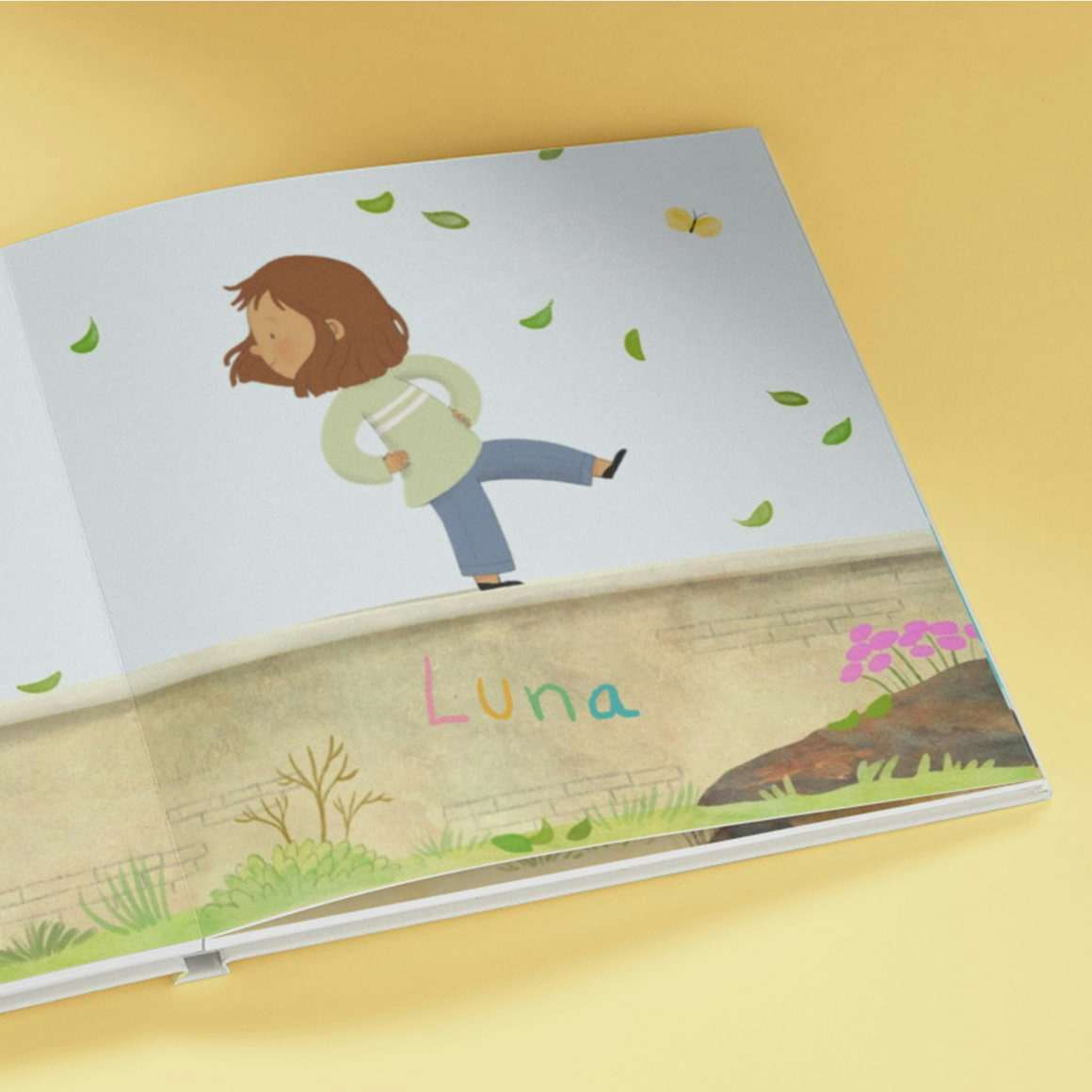 A page inside the personalised book