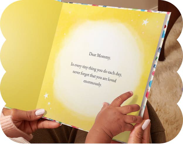 A page inside the personalised book