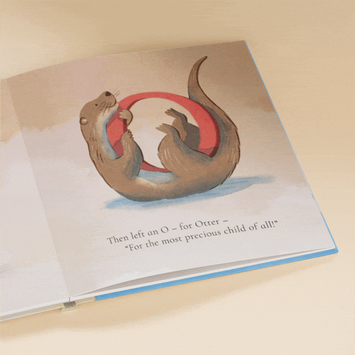 GIF showing the personalised pages of the book