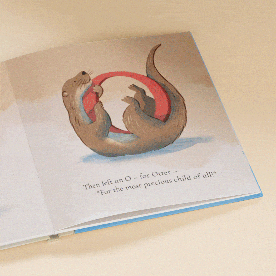 GIF showing the personalised pages of the book