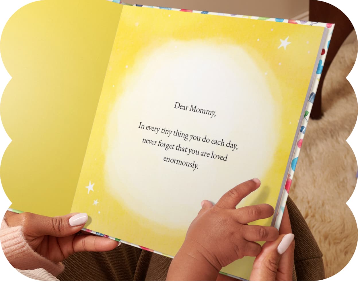 A page inside the personalised book