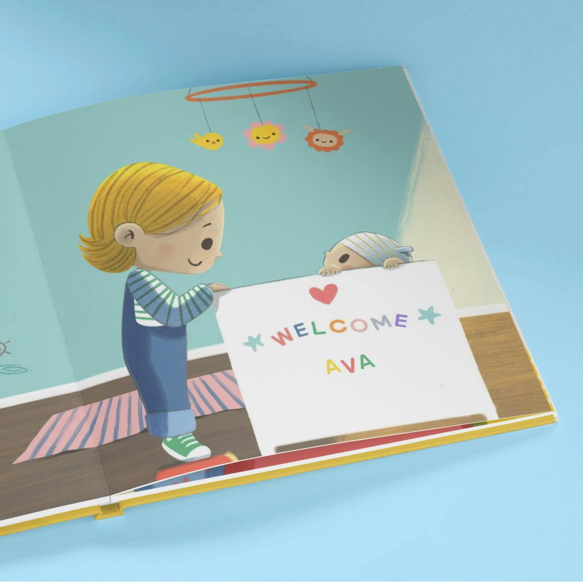 A page inside the personalised book