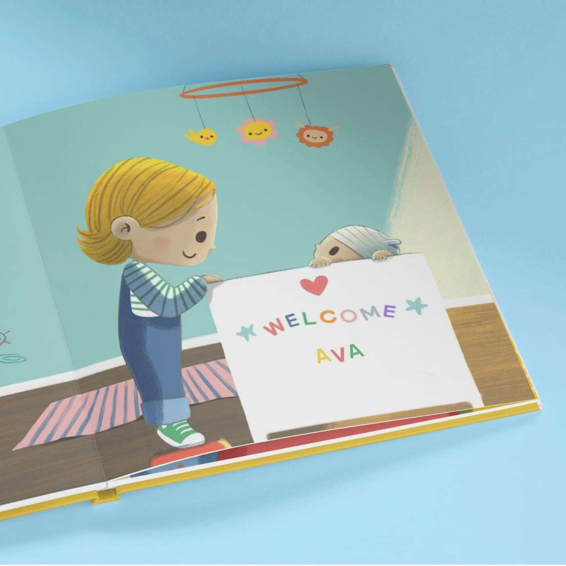 A page inside the personalised book