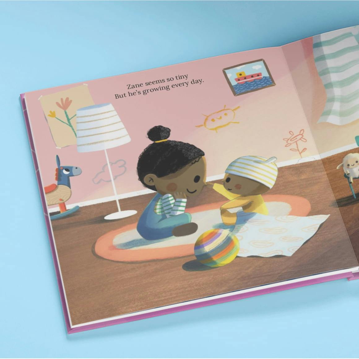 A page inside the personalised book