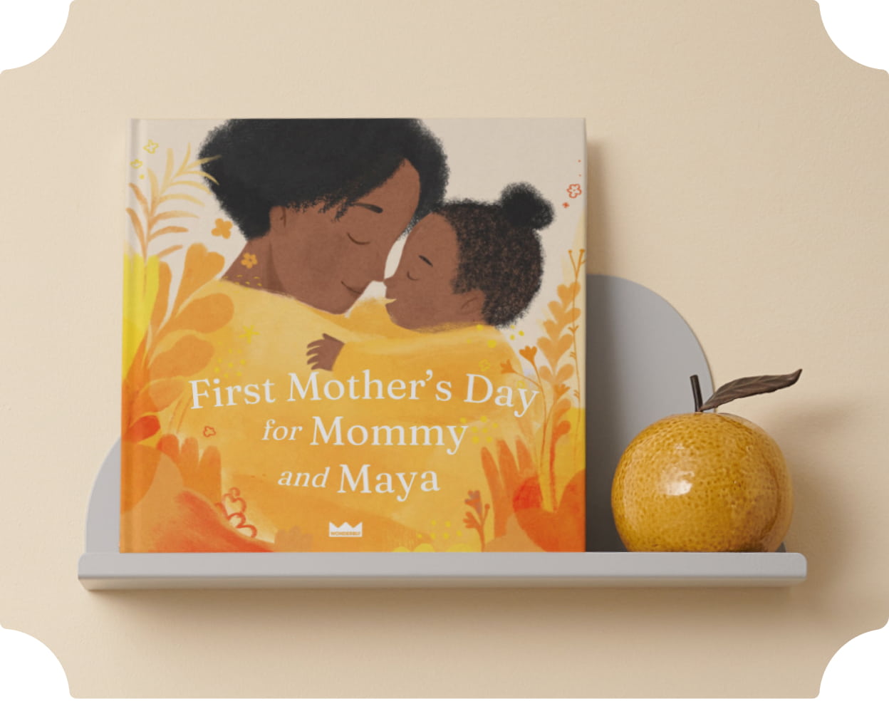 mother's day book on the shelf