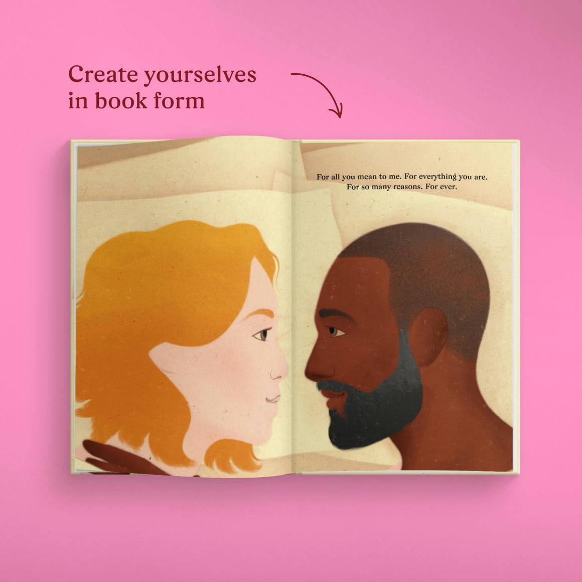 A page inside the personalised book