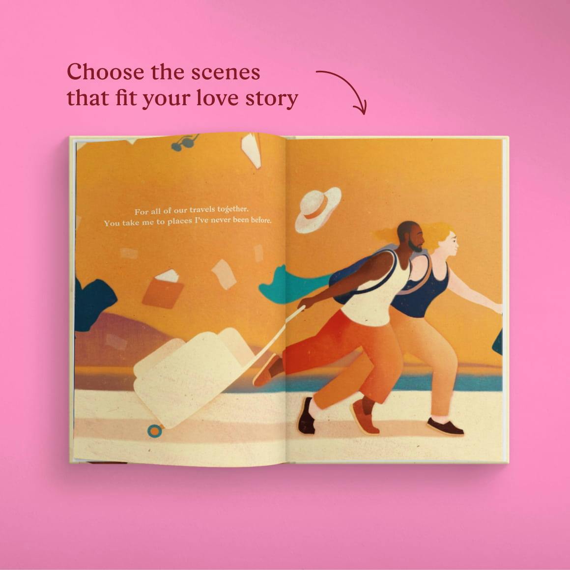 A page inside the personalised book