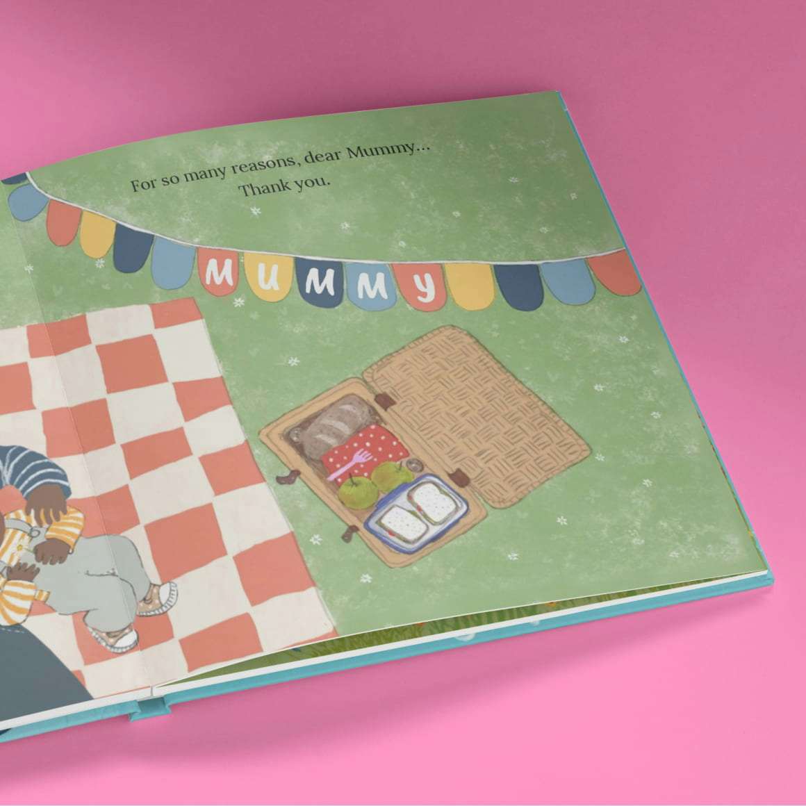 inside spread of book