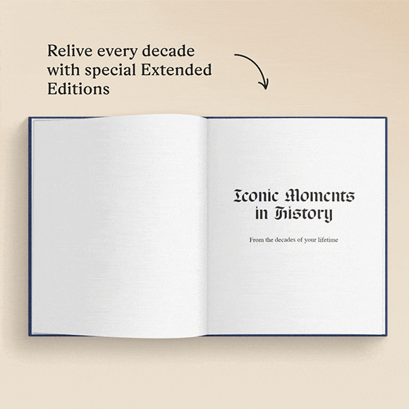 GIF showing the personalised pages of the book