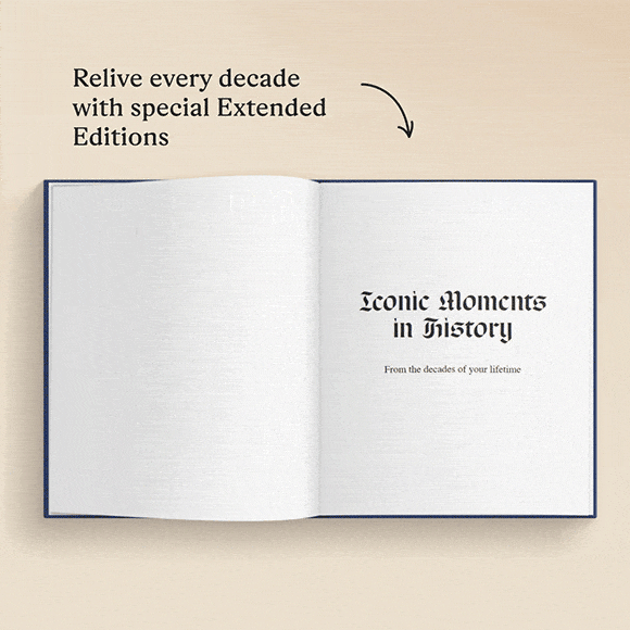 GIF showing the personalised pages of the book