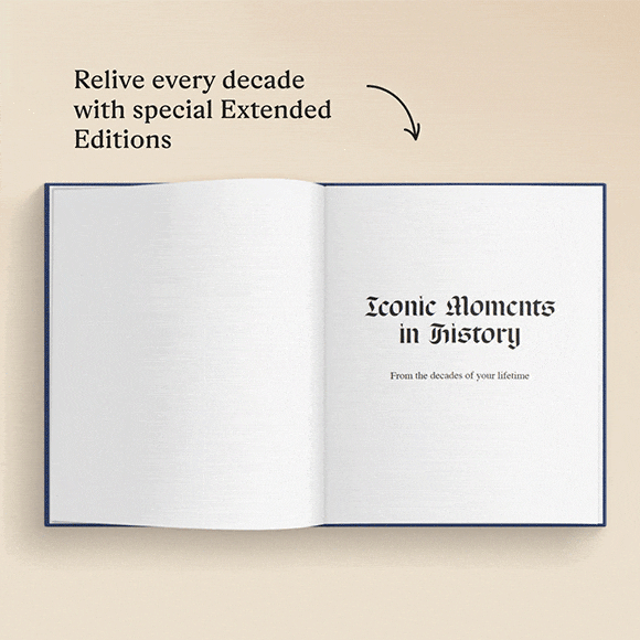 GIF showing the personalised pages of the book