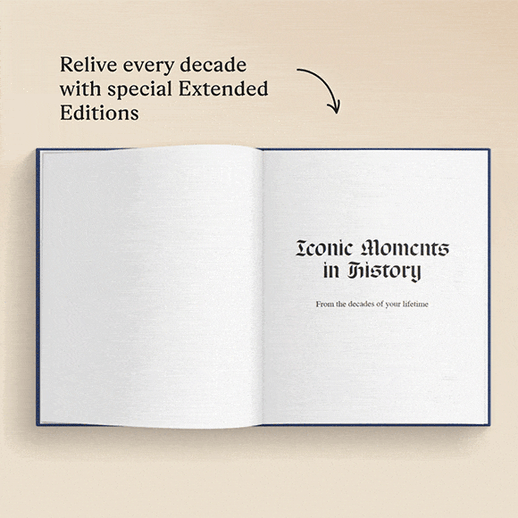GIF showing the personalised pages of the book