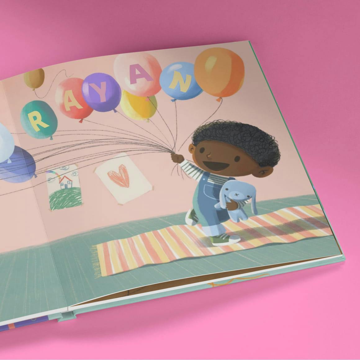 A page inside the personalised book