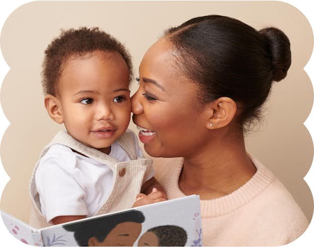 baby and mum reading