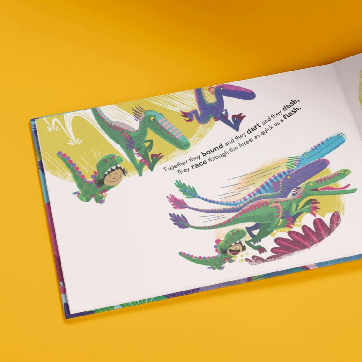 inside spread of book