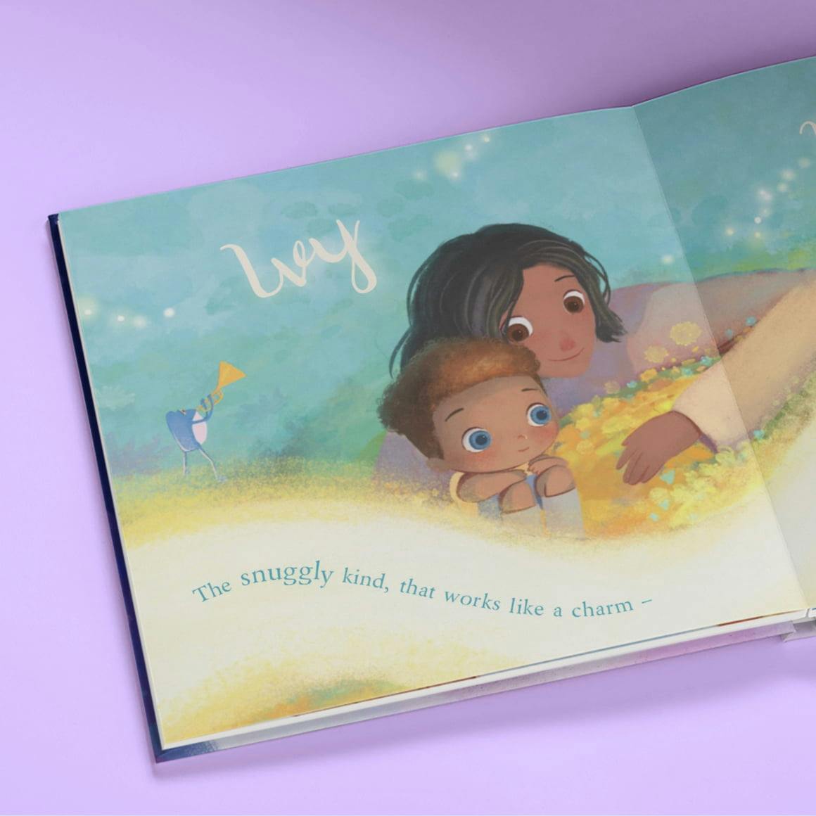 inside spread of book