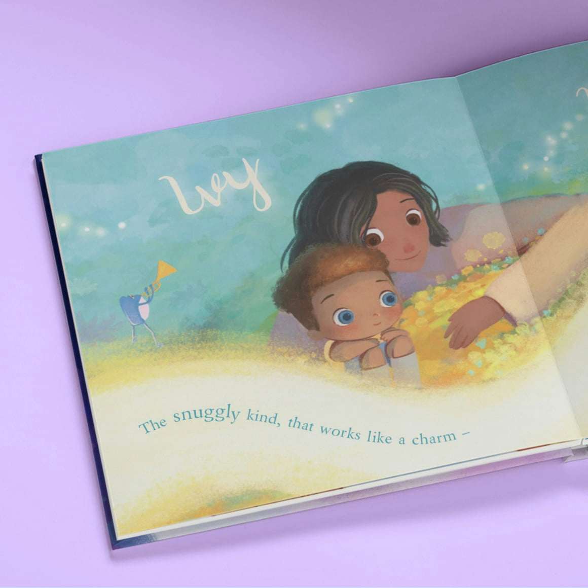 inside spread of book