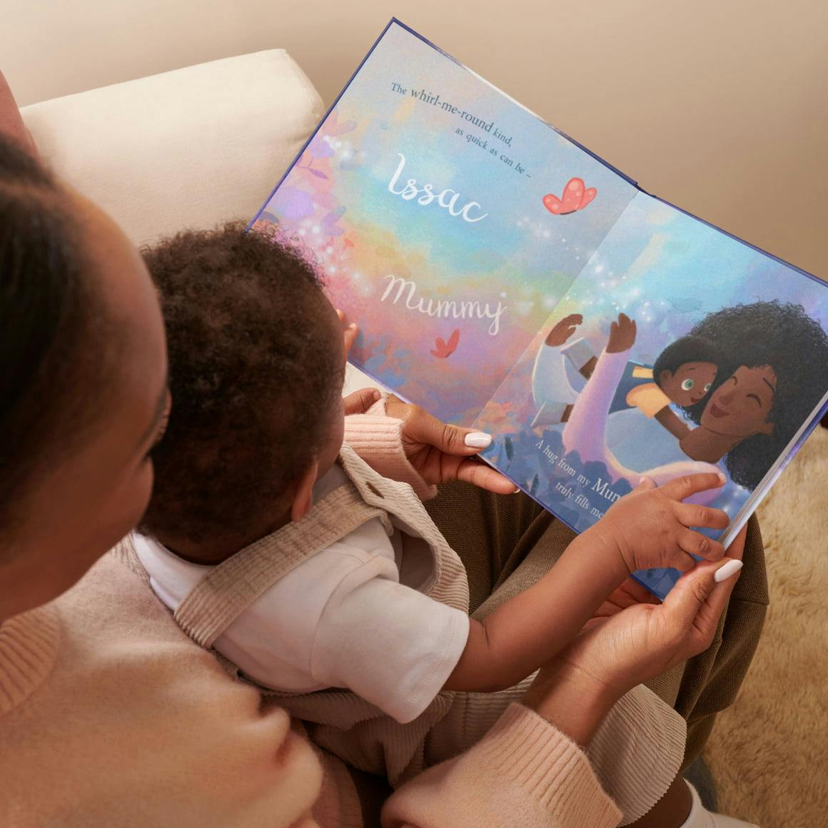 mum and baby reading