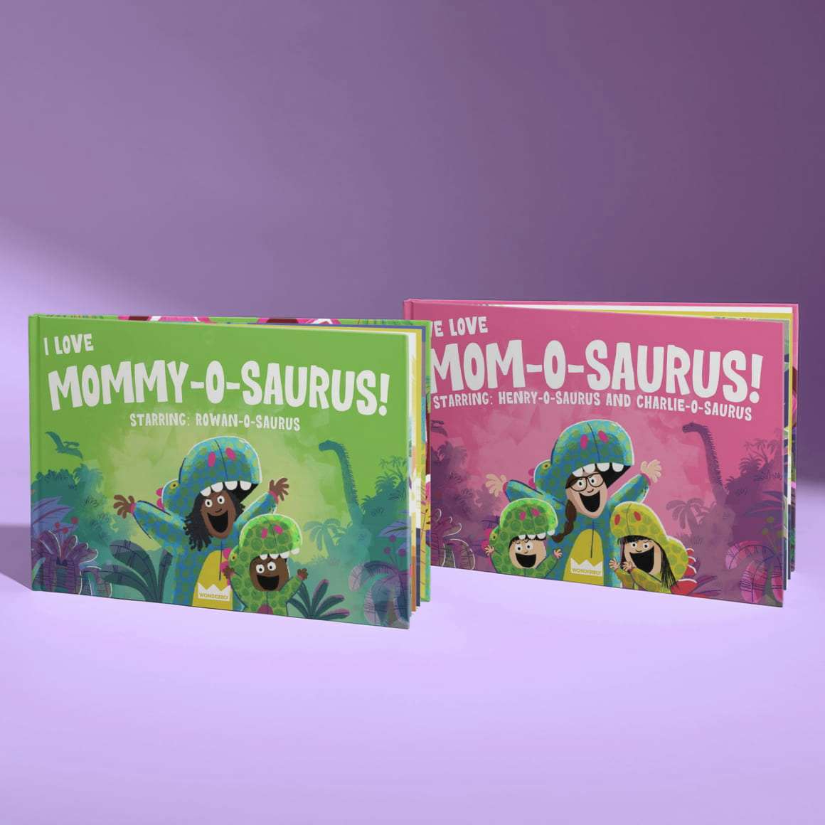 two personalised book covers