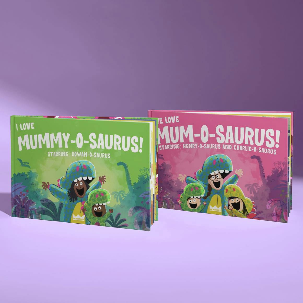 two personalised book covers