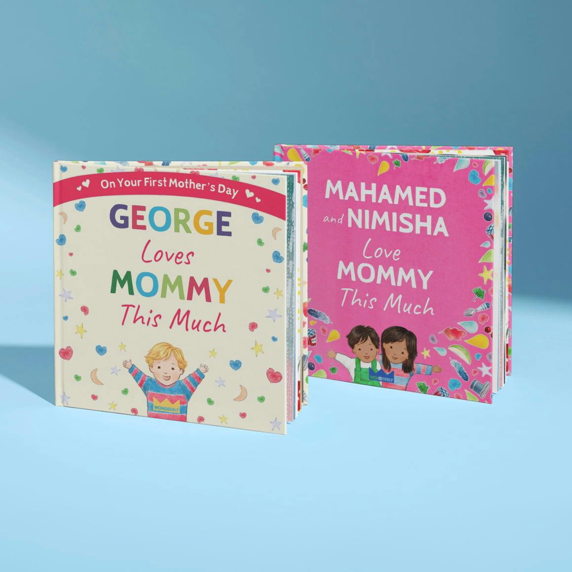 two personalised book covers
