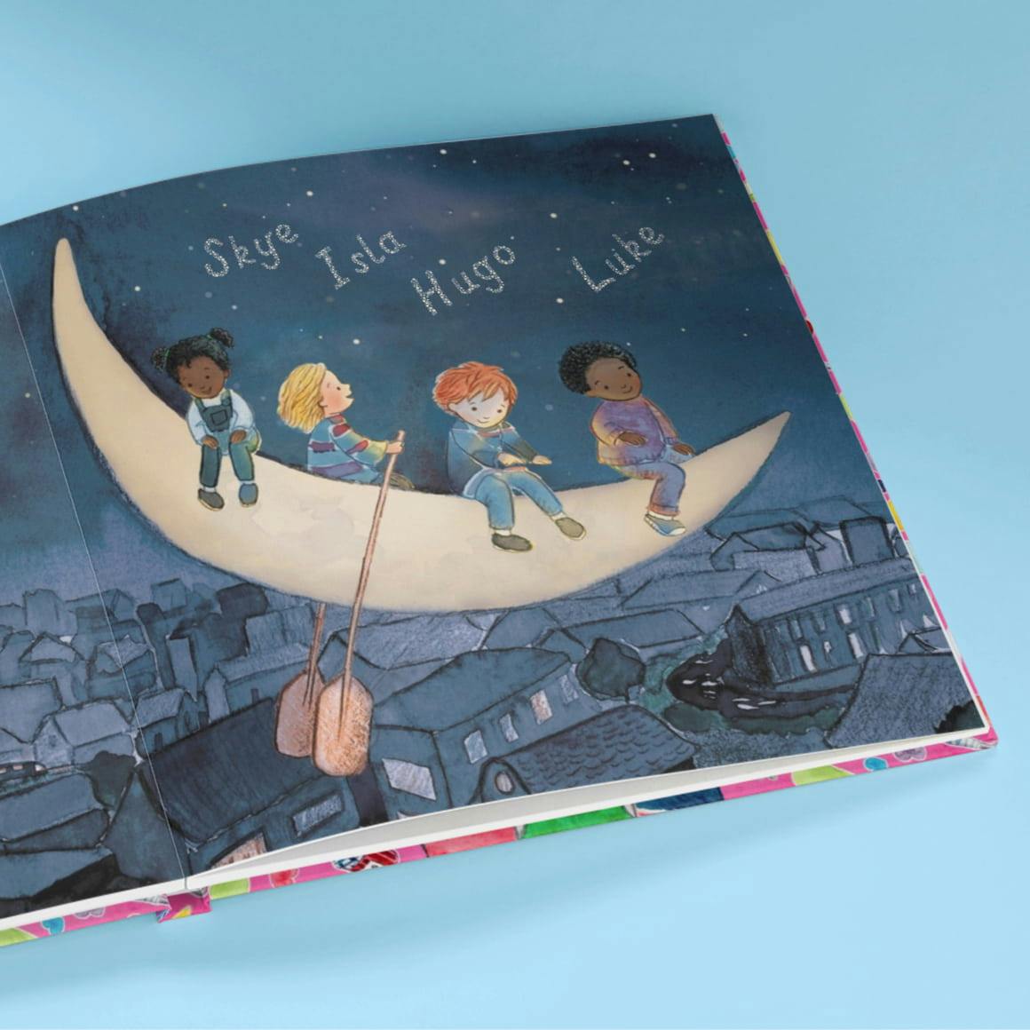 inside spread of book