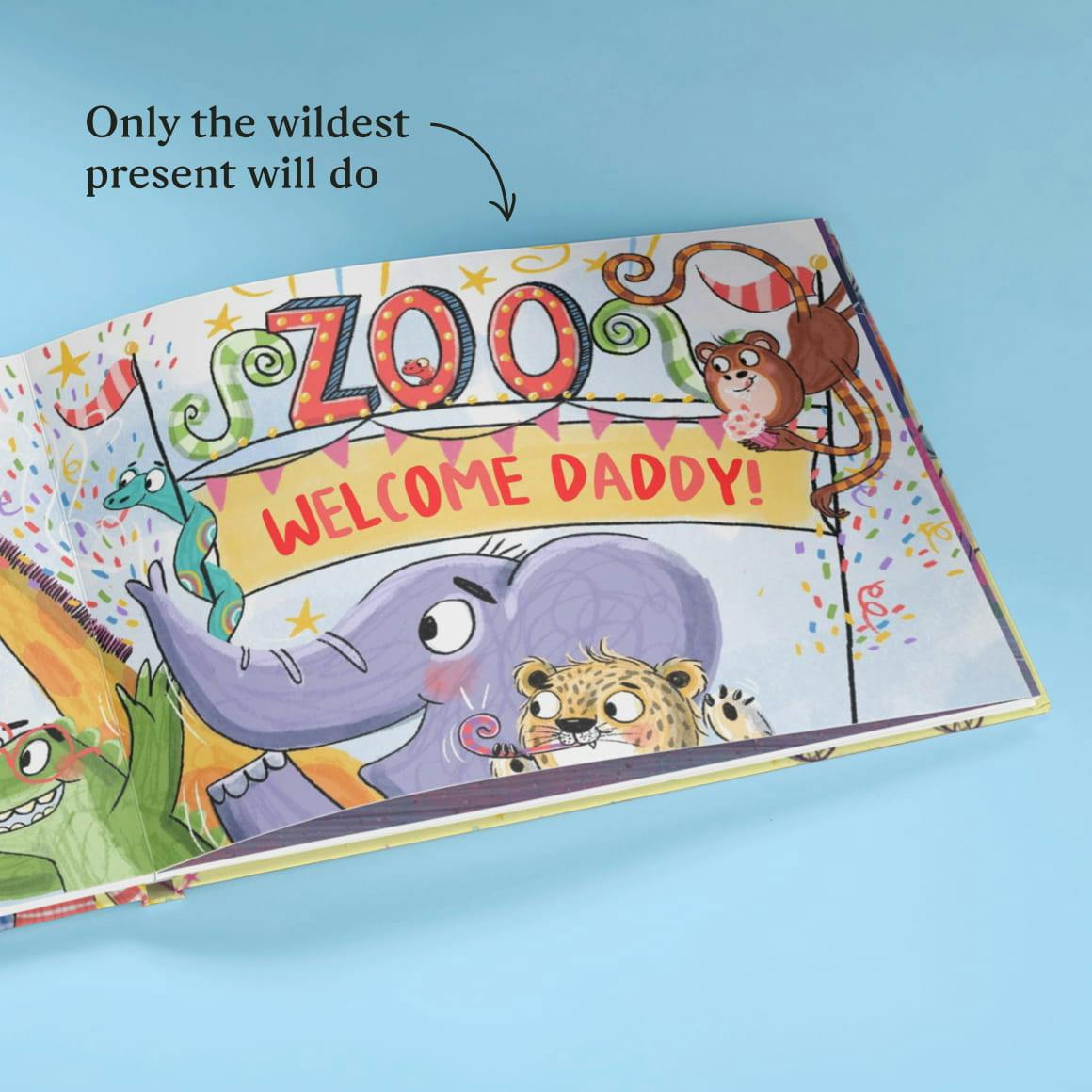 A page inside the personalised book