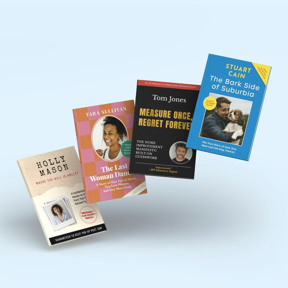 4 Personalised AI book covers