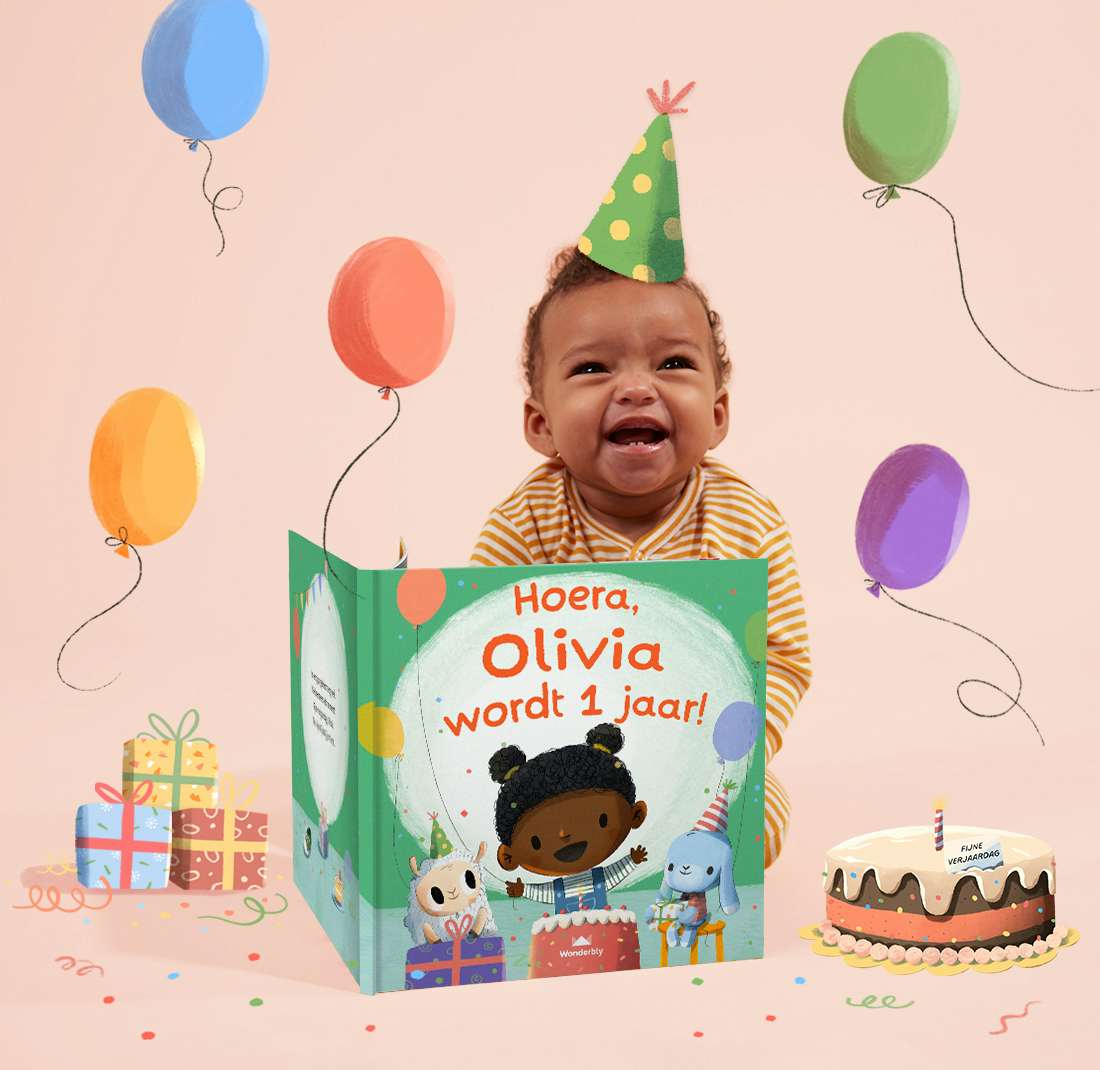 onbekend Autorisatie Beschikbaar Hoera, jij wordt 1 jaar! | Personaliseer je baby's boek | Wonderbly