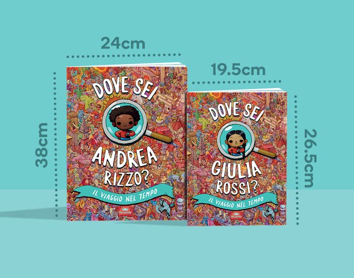 Con copertine personalizzate, in due formati!