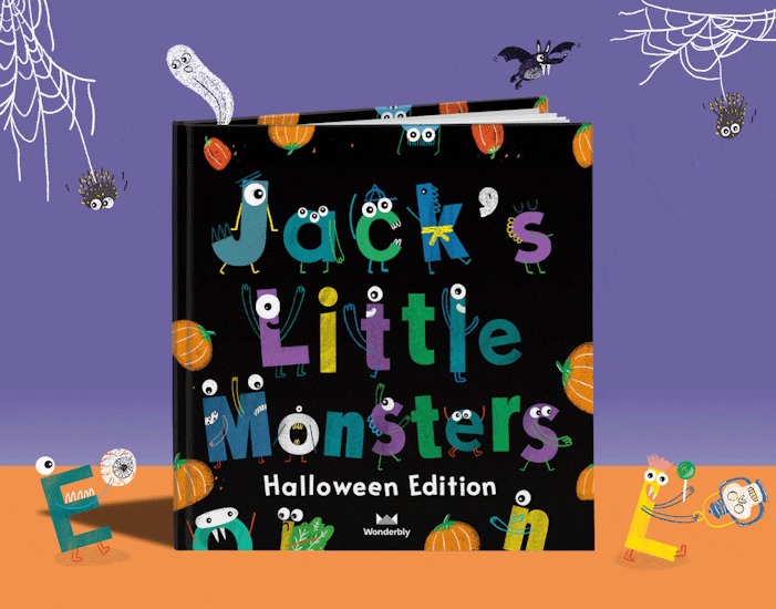 Personalized front cover of My Little Monsters (Halloween Edition)