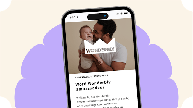 mobiel toont de app
