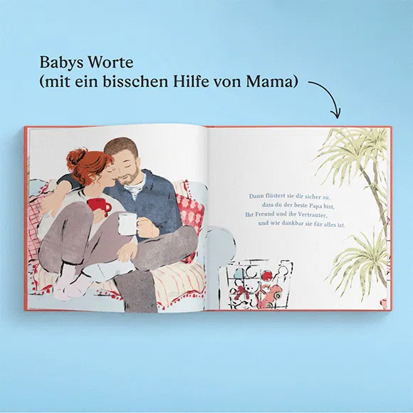 GIF mit den personalisierten Seiten des Buches