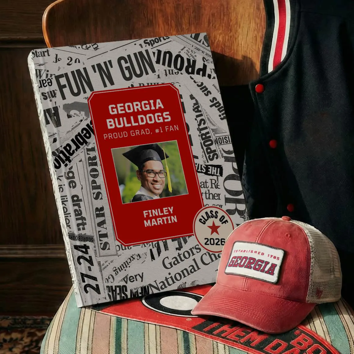 Personalised book cover