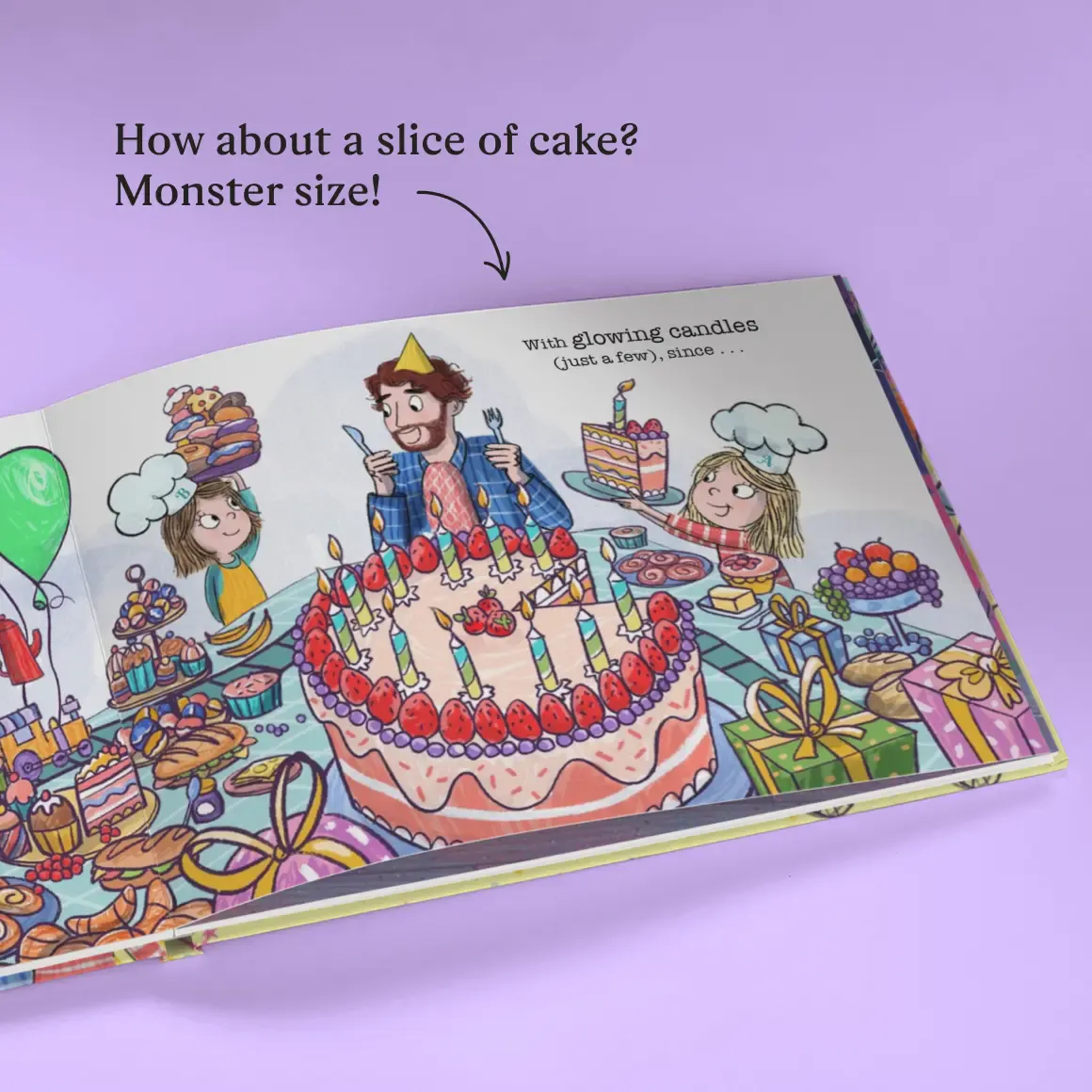 Personalised page of the book