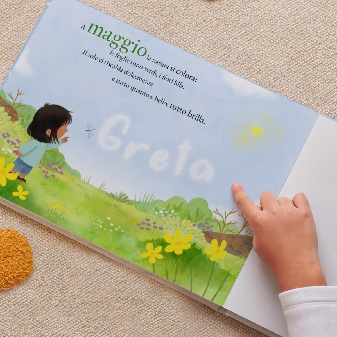 Una pagina interna di un libro personalizzato