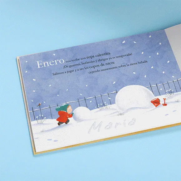 GIF de las páginas personalizadas de un libro